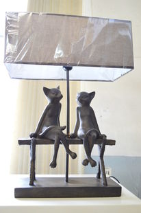 Статуэтка-лампа "Кошки" 