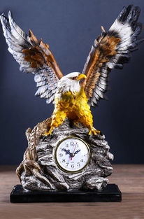 Статуэтка с часами "Орёл" 